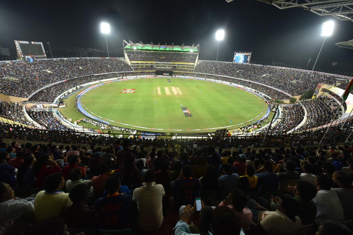 Rajiv Gandhi International Cricket Stadium Filled To Capacity The Hindu 8213